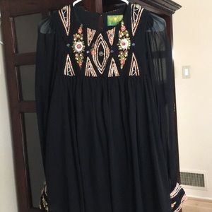 Beautiful dressy jeweled black Dress or / Top
